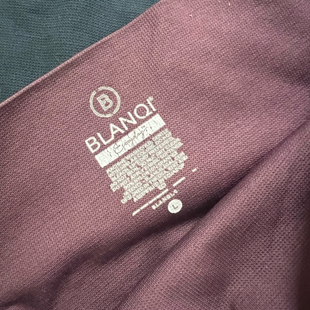 BLANQI Blue and Purple Compression Leggings - Picture 4 of 5